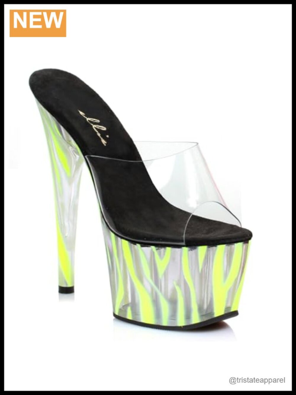 7 Inch Heeled Platform Sandal With Zebra Faux Leather Ankle Strap